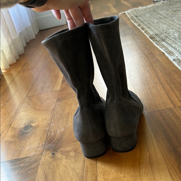 Stuart weitzman Women's Raissa Suede Ankle Boots - Gray size 8.5 - Picture 5 of 8